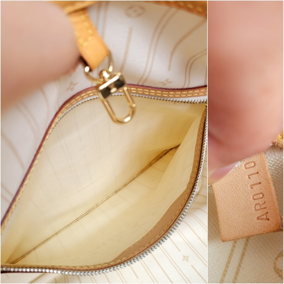 🍁 LOUIS VUITTON Neverfull Mm Damier AZUR Tote Bag - Picture 11 of 16